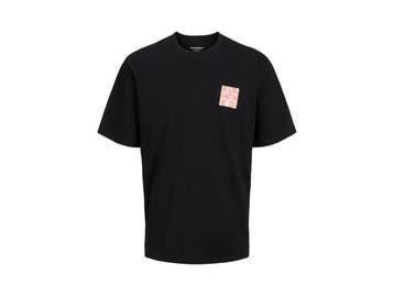 Veiling - Jack &amp; Jones Canon Wide Fit Tee Zwart - L, Nieuw