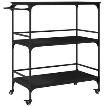 Opbergwagen Zwart | 34% Korting | Nu Snel Besparen, 100 tot 150 cm, Ophalen of Verzenden, Zo goed als nieuw, 50 tot 75 cm
