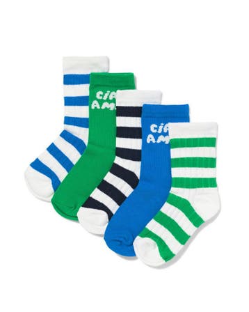 HEMA Kindersokken ciao amici - 5 paar groen laag geprijsd, Verzenden, Nieuw
