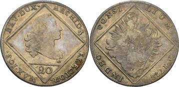20 Kreuzer 1772, Bayern Maximilian Iii Joseph 1745-1777, Verzenden