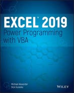 Excel 2019 Power Programming with VBA 9781119514923, Verzenden, Gelezen, Michael Alexander