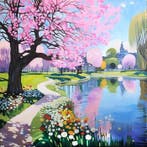 Bondero - Spring Blossom by the Lake