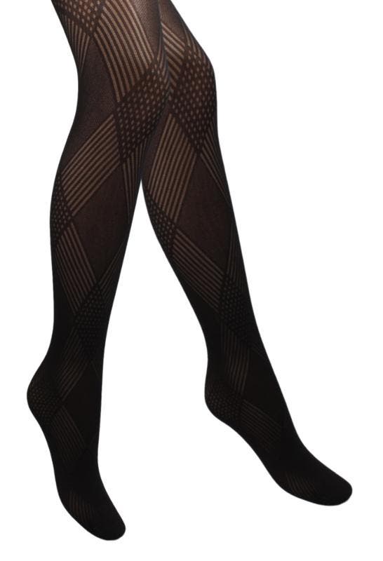 Fantasy panty - Motief - Geruit/Gestreept - Zwart, Kleding | Dames, Leggings, Maillots en Panty's, Verzenden