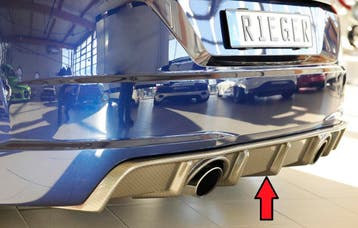 Rieger diffuser | geschikt voor Audi TT (8J-FV/8S) S-Line 20, Verzenden, Nieuw, Audi