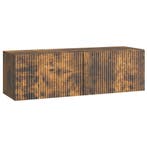 vidaXL Wandbeugel TV-kast Gerookt eiken 98 x 31 x 30 cm, Huis en Inrichting, Kasten | Televisiemeubels, Minder dan 50 cm, Verzenden