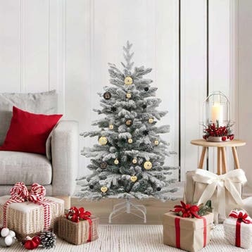 vidaXL Kerstbal Set 40 st Zwart en Goud Ø 6 cm Kunststof, Verzenden, Nieuw