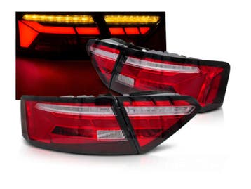 LED bar achterlichten Dynamisch Red White geschikt voor Audi, Verzenden, Nieuw, Audi