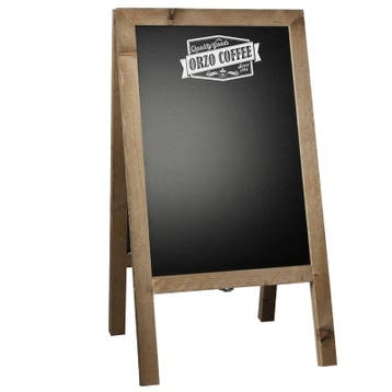 Krijtstoepbord Steigerhout 46x80 cm, Nieuw in verpakking