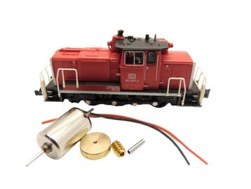 micromotor NM044C motor ombouwset voor Minitrix V 60, BR, Hobby en Vrije tijd, Modeltreinen | N-Spoor, Overige merken, Gelijkstroom