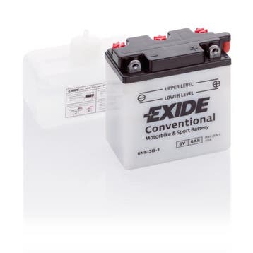 Exide Conventional 6V accu | 6N6-3B-1 | 12V 6Ah, Ophalen of Verzenden, Nieuw