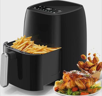 4.2L Airfryer met LED Touchscreen, 6 Voorgeprogrammeerde Men, Verzenden, Nieuw