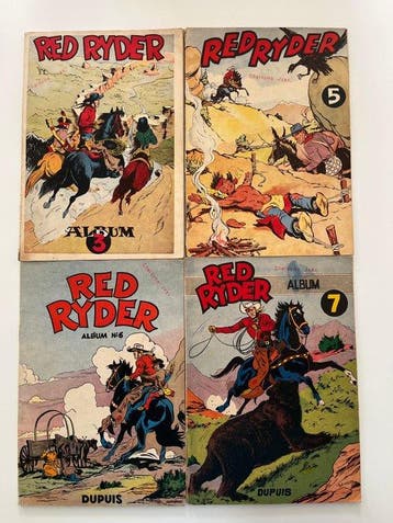 Red Ryder T3 + T5 à T7 - 4x B - EO/Ré - 4 Album - 1952/1955, Nieuw