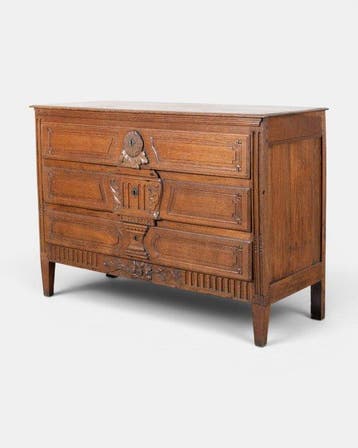 Prachtige antieke eiken commode – Louis XVI, Frankrijk 18e
