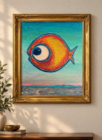 Denis Kuvayev (1971) - Goldfish on golden bottom - No