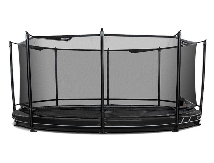 North Legend Ovale Ingraaf Trampoline 350x245 cm met, Kinderen en Baby's, Speelgoed | Buiten | Trampolines, Nieuw, Ophalen of Verzenden