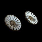 Anton Michelsen - Zilver, Goud gevuld - Oorstekers