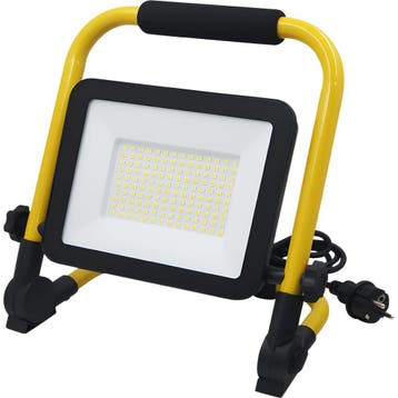 LED Bouwlamp met Stekker + Statief - Brinton - 50 Watt 4700, Ophalen of Verzenden, Nieuw, Lamp met armatuur, Met statief