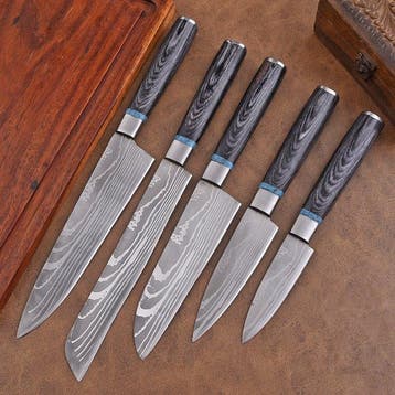 Hekito - Keukenmes - Kitchen knife set - Exclusieve Vintage