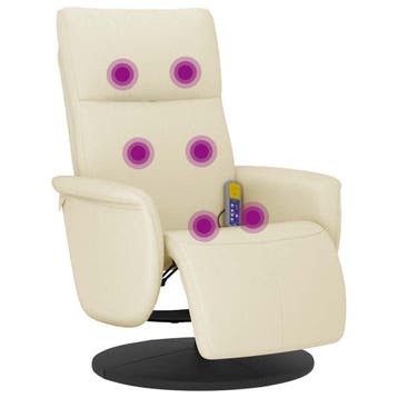 Fauteuil Verstelbaar | Creme | Retourdeal 47% Korting, Huis en Inrichting, Fauteuils, 75 tot 100 cm, Ophalen of Verzenden, Zo goed als nieuw