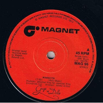 Single vinyl / 7 inch - Guys n Dolls - Mamacita, Verzenden, Zo goed als nieuw, 7 inch, Pop