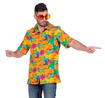 Tropische blouse bloemen, Ophalen of Verzenden, Nieuw