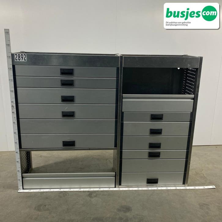 Aluca bedrijfswageninrichting 1745x420x1350mm (2892), Auto diversen, Overige Auto diversen, Ophalen of Verzenden