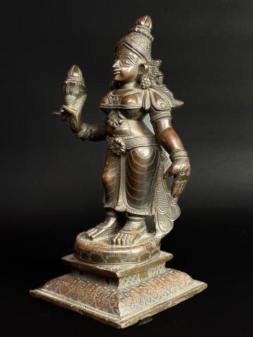 Beeld, Sri Devi - 19th c. - Tamil Nadu - 30 cm - 30 cm -