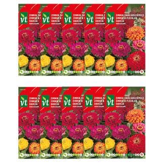 Bloemzaden zinnia | VT | 10 stuks (Gemengd), Verzenden