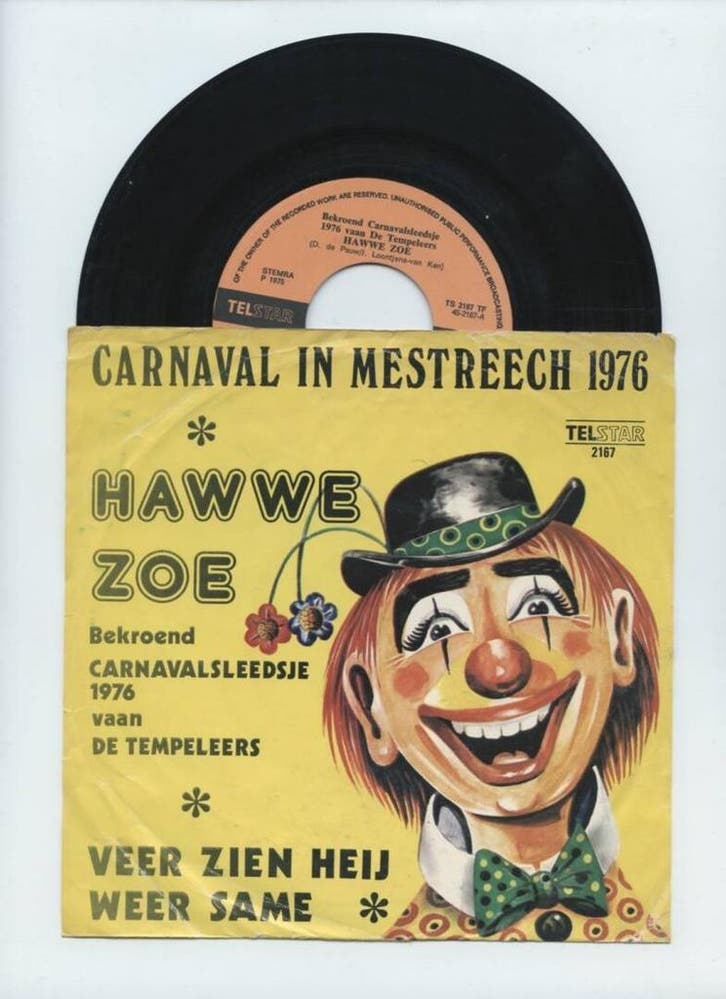 Wullemke – Karneval In Mestreech 1976 / Veer Zien Heij Weer, Cd's en Dvd's, Vinyl Singles, Ophalen of Verzenden