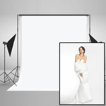 Microfiber Achtergronddoek Wit | Tweedekansje | OP=OP, Audio, Tv en Foto, Fotografie | Fotostudio en Toebehoren, Ophalen of Verzenden