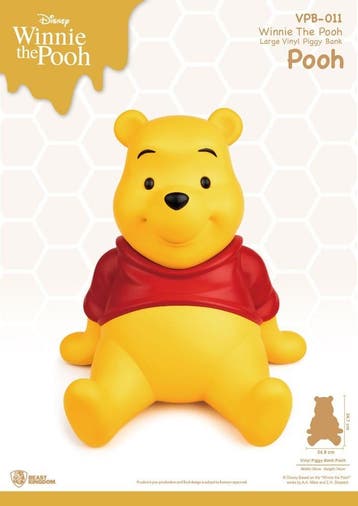 Winnie The Pooh Piggy Vinyl Bank Winnie 35 cm, Ophalen of Verzenden, Nieuw
