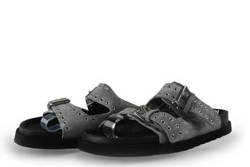 Manfield Slippers in maat 41 Grijs, Slippers, Verzenden, Zo goed als nieuw, Grijs