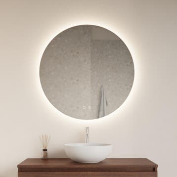 Spiegel Gliss Design Oko Rond LED Verlichting Incl., Ophalen of Verzenden, Nieuw, Bad
