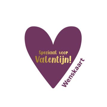 kaart in hartvorm Speciaal voor Valentijn - valentijn - l..., Ophalen of Verzenden, Nieuw