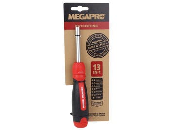 Megapro Ratchet 13-In-1 Ratel Multibitschroevendraaier, Nieuw