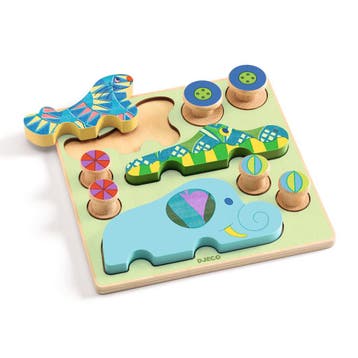 Djeco puzzel Puzz & Roll Bariolo -  van €16,99 voor €15,90, Ophalen of Verzenden, Nieuw