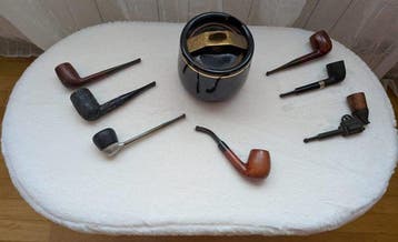 Zonder minimumprijs - Pijp - Bruyere, Hout, Metaal - (8), Nieuw