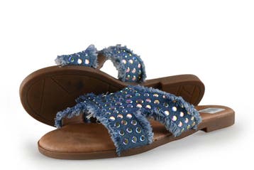 Ann Rocks Slippers in maat 39 Blauw, Slippers, Ann Rocks, Gedragen, Verzenden