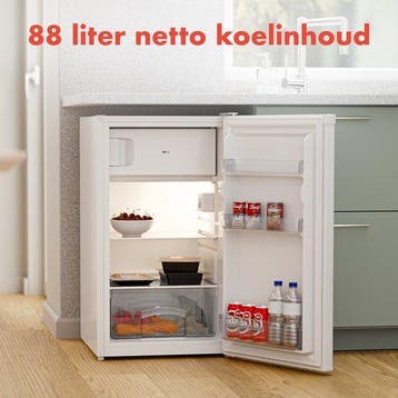 2dekans | KitchenBrothers Koelkast - 88L Koelvak - 14L, Ophalen of Verzenden, Zo goed als nieuw