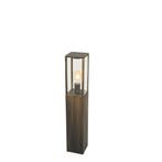 Vintage staande buitenlamp antiek goud 80 cm IP44 - Charlois, Tuin en Terras, Buitenverlichting, Verzenden, Nieuw, Aluminium