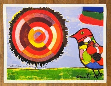 Corneille (1922-2010) - Hommage au peintre Robert Delaunay
