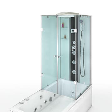 Douche- Bad Whirlpool Combi 180X90X222 Silvus -L (Badkamer), Ophalen of Verzenden, Nieuw