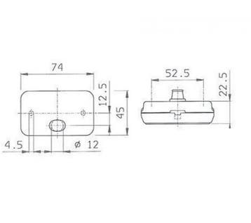 Jokon Breedtelicht PL130 Rechthoekig Opbouw Wit, Ophalen of Verzenden, Nieuw