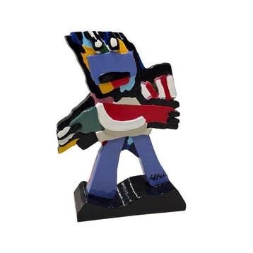 Karel Appel (1921-2006) - sculptuur, Blue Boy - 30 cm -
