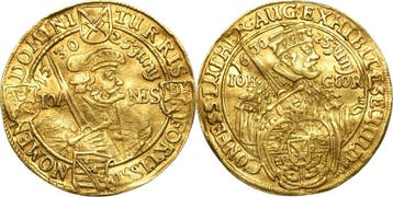 Doppeldukat 1630, Sachsen-kurlinie ab 1547 (albertiner) J..., Postzegels en Munten, Verzenden