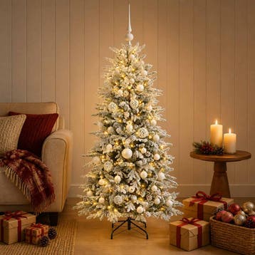 vidaXL Kunstkerstboom met kerstbal 120 cm 150 LEDs Warmwit, Verzenden, Nieuw