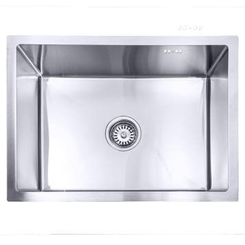 Spoelbak | Wasbak | Gootsteen | 59x44x20cm | RVS | Zilver, Huis en Inrichting, Verzenden, Nieuw