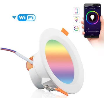 Slimme WIFI LED Inbouwspot - RGB - 7 Watt, Ophalen of Verzenden, Nieuw, Overige materialen, Modern
