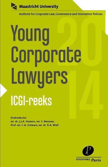 9789462510371 ICGI reeks 2 - Young corporate lawyers 2014, Boeken, Verzenden, Zo goed als nieuw, Samantha Renssen