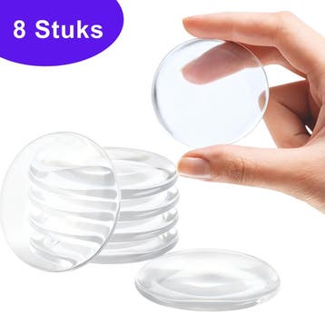 Amido® Deurstopper Set - 8 Stuks - Transparant - 4 cm, Verzenden, Nieuw, Overige materialen